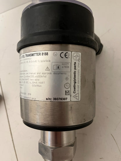 Bürkert 8188 Level Transmitter Guided Radar 4-20mA HART ATEX 1000mm New