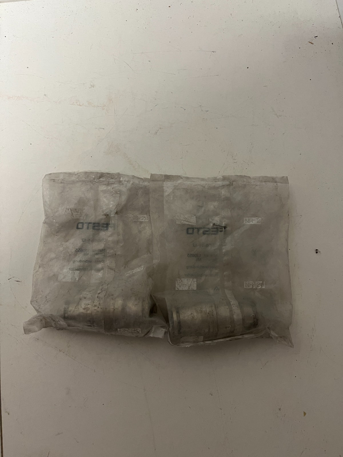 Festo CRQS-16-12 130655 Push-In Connector Pneumatic Fitting New Lot of 2 Pcs