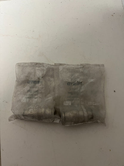 Festo CRQS-16-12 130655 Push-In Connector Pneumatic Fitting New Lot of 2 Pcs