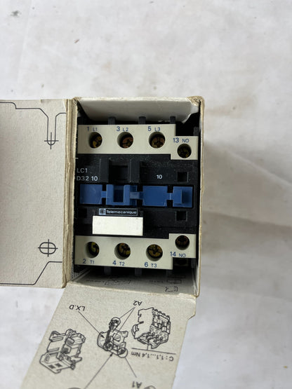 Telemecanique LC1D3210B7 Contactor 32A 15kW 3-Pole 24VAC Coil New In Box