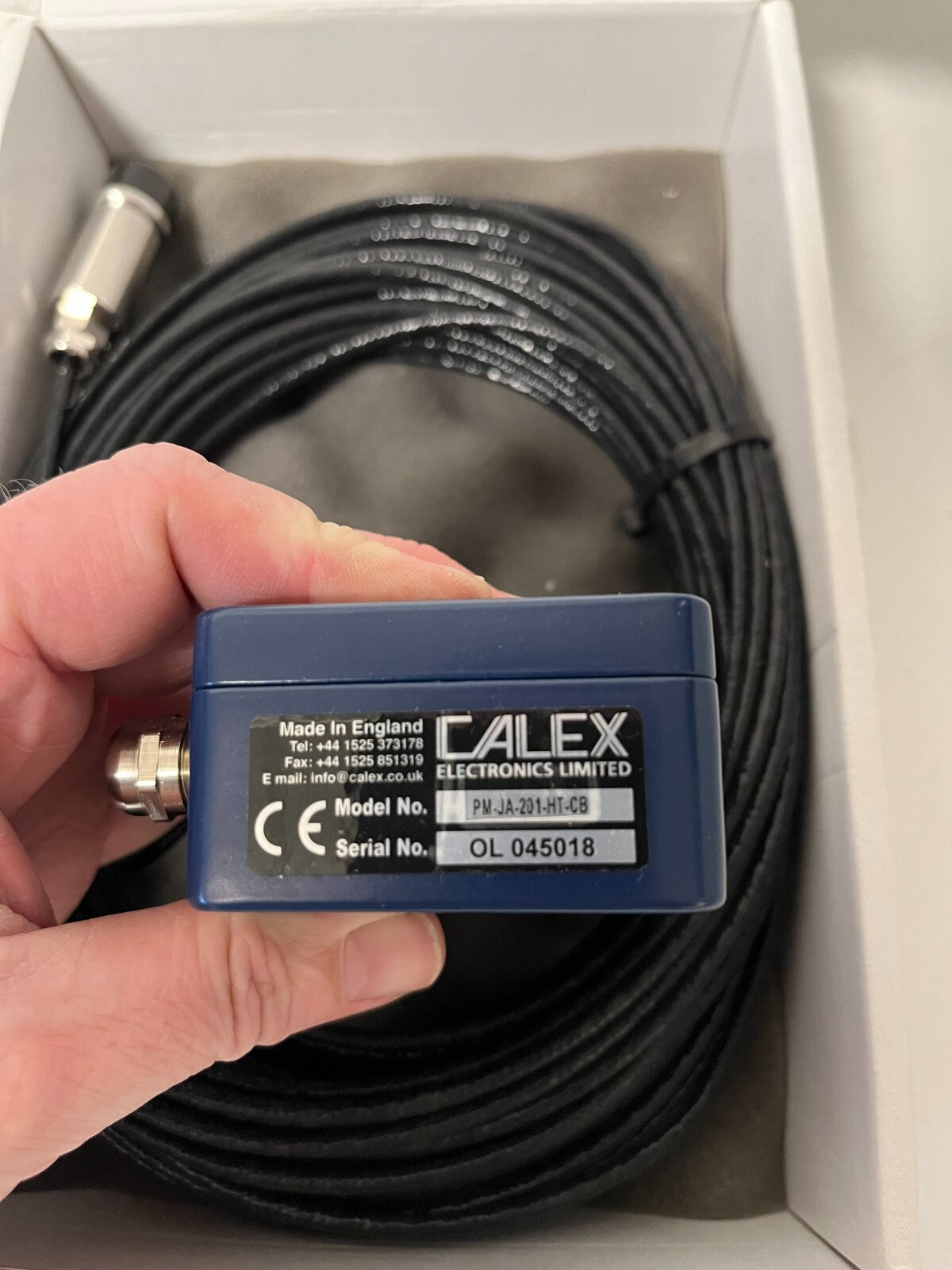 Calex PyroMini PM-JA-201-HT-CB Infrared Temperature Sensor 20m Cable New