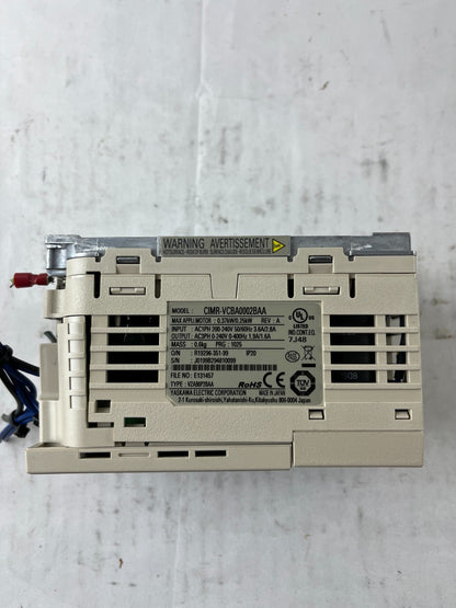 Yaskawa V1000 CIMR-VCBA0002BAA VFD 200-240VAC 0.37kW AC Drive Used Spare Unit