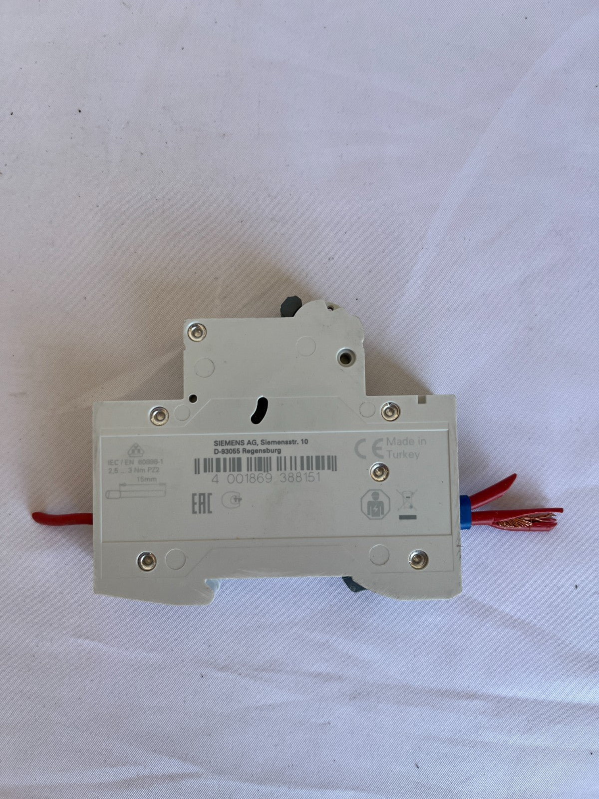 Siemens 5SL6104-7 MCB C4 1-Pole 4A 230/400V Used Spare Unit Relay