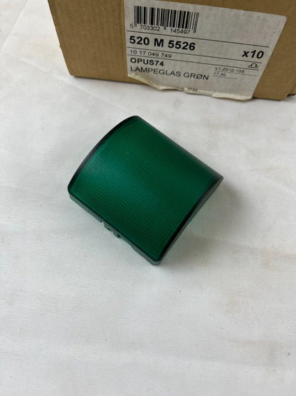 Lot of 9x Omega OPUS74 Green Indicator Lens Lamp Glass 520M5526 IP44 New