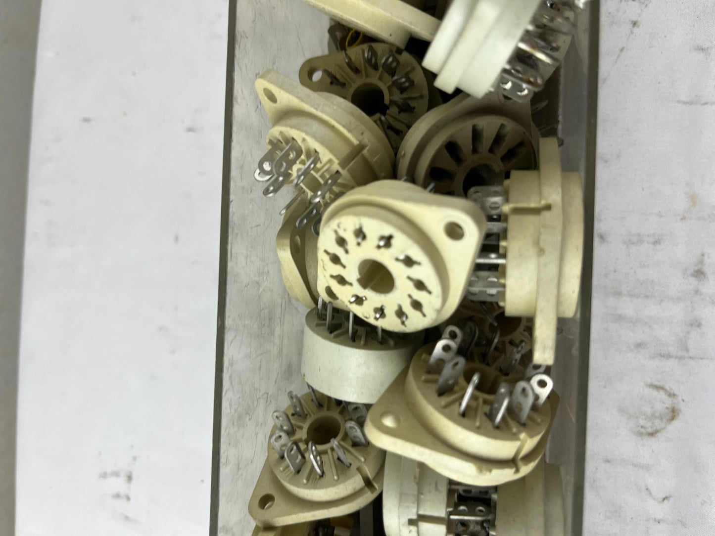 Industrial Relay Socket Lot Panel Mount Multi-Pin Relay Bases Vintage Control