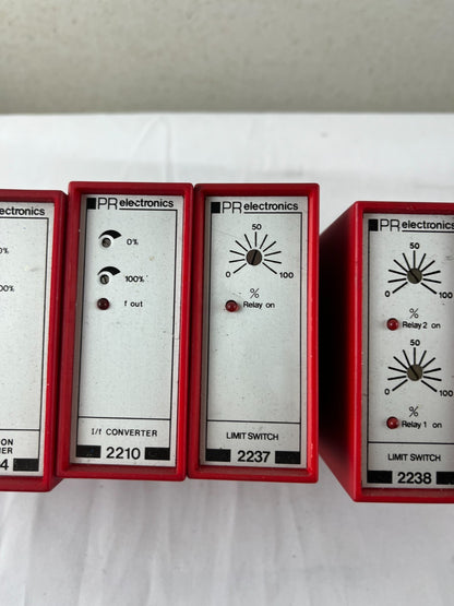 PR Electronics System 2200 Lot 6 Modules 2260 2204 2210 2237 2238 DIN Rail