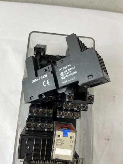 Schrack PT570024 PT570730 Relay Lot 24VDC 230VAC Mixed Used Bundle Spare Units