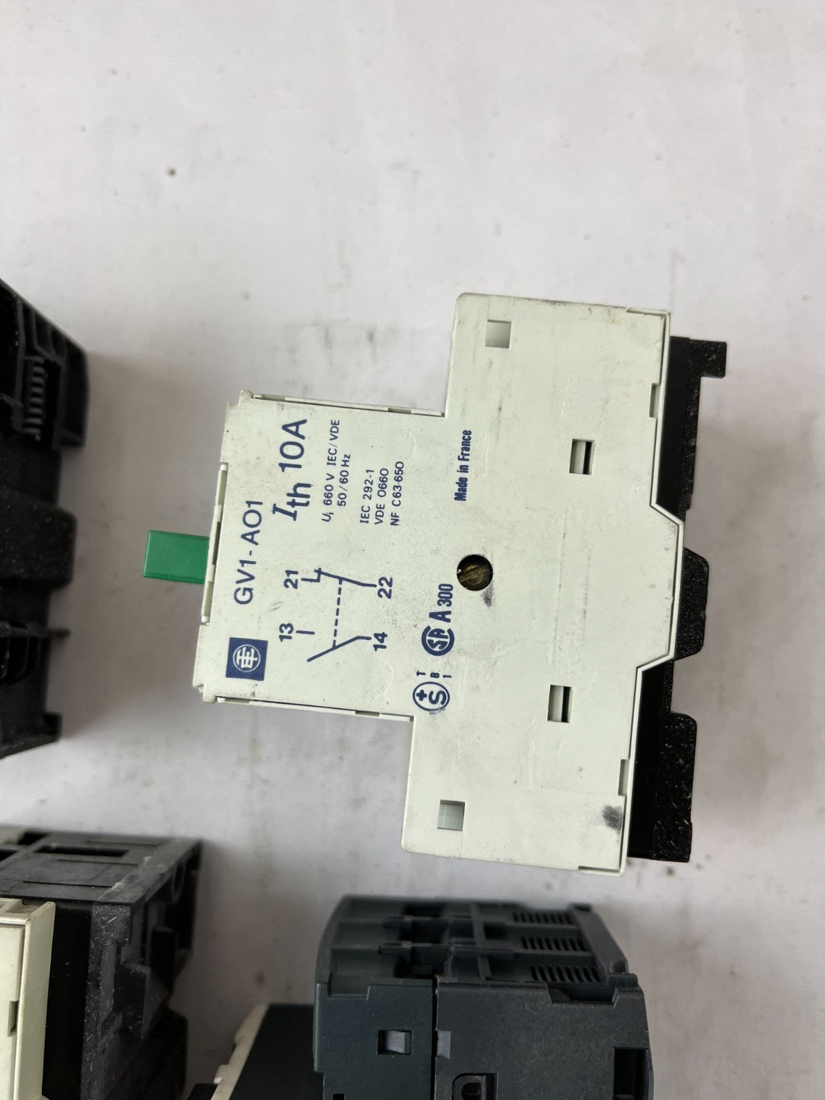 Telemecanique GV1-M06 GV2ME04 Motor Starter 0.16-1.6A Used Lot 4pcs Spares