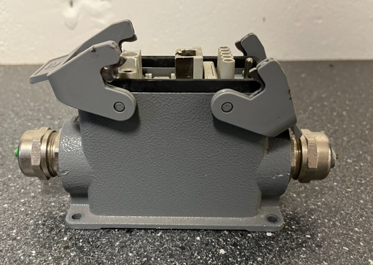 Harting Han Industrial Connector with Mixed Power & Data Modules - Used