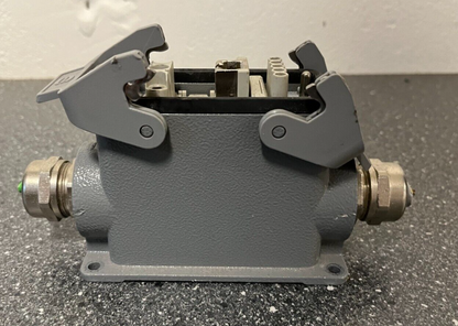 Harting Han Industrial Connector with Mixed Power & Data Modules - Used