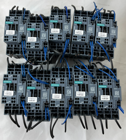 Lot of 10x Siemens Sirius 3RT2025-2FB40 Contactor 24V DC Motor Contactors Used