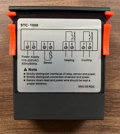 STC-1000 Digital Temperature Controller Thermostat 110-220V AC Heating & Cooling