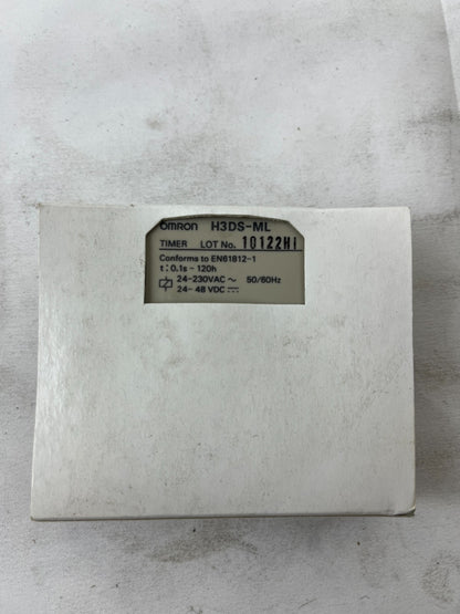 Omron H3DS-ML Multifunction Timer Relay 24-230VAC 24-48VDC New in Box