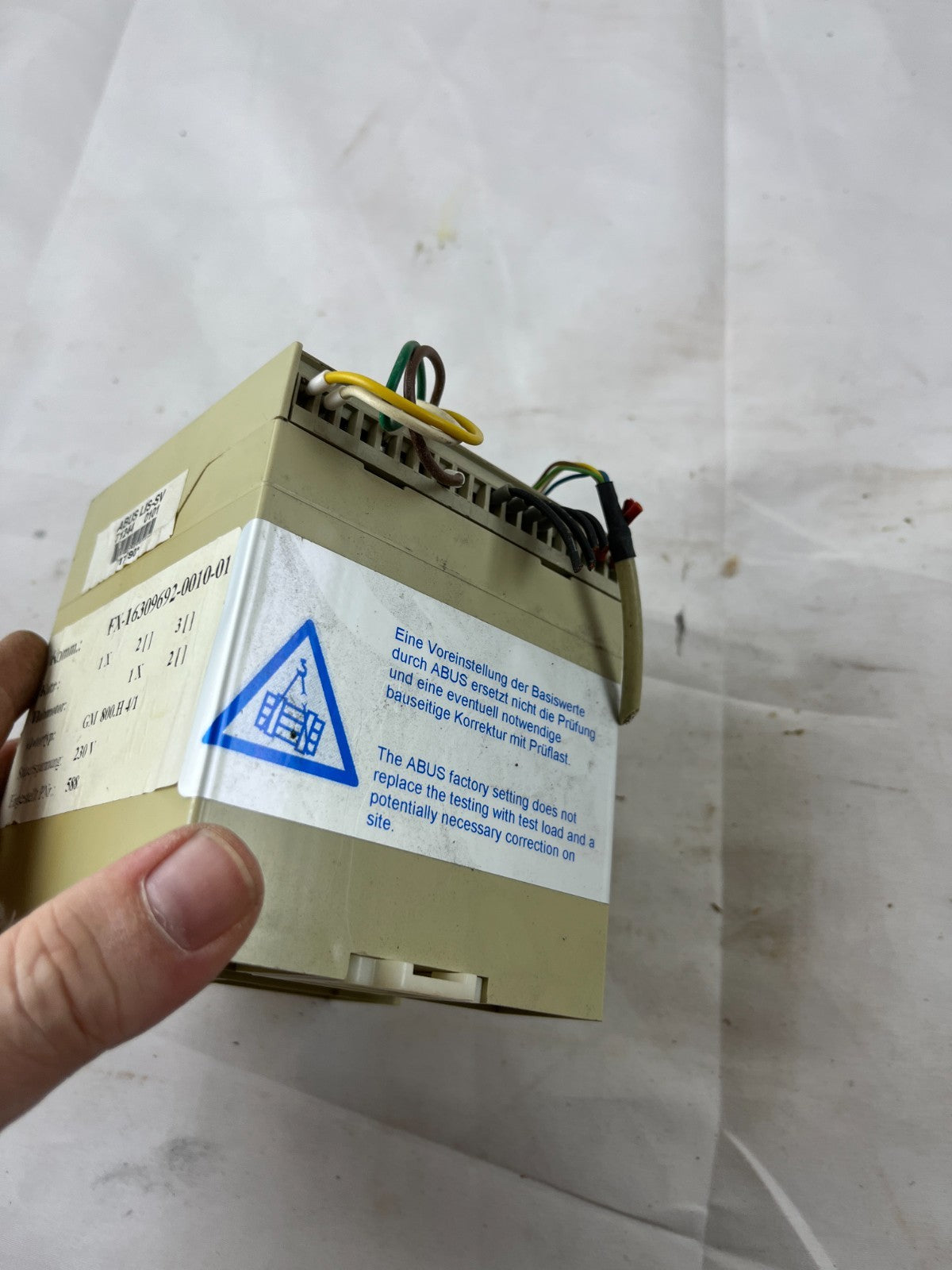 ABUS LIS-SV Load Monitoring Controller Hoist Crane Control Module 230V Used