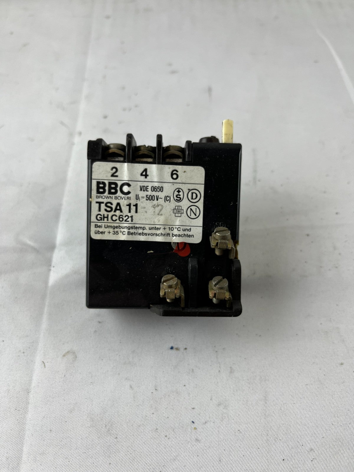 BBC Brown Boveri TSA11 GHC621 Thermal Overload Relay 500V Used Spare Part