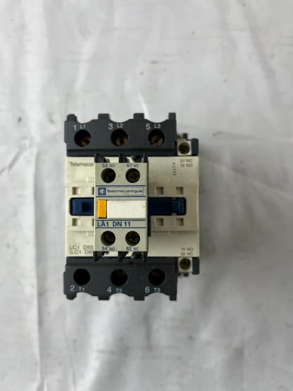 Telemecanique LC1 D65 Contactor 80A 1000V 3P w/ LA1 DN11 Aux Block Used Spare