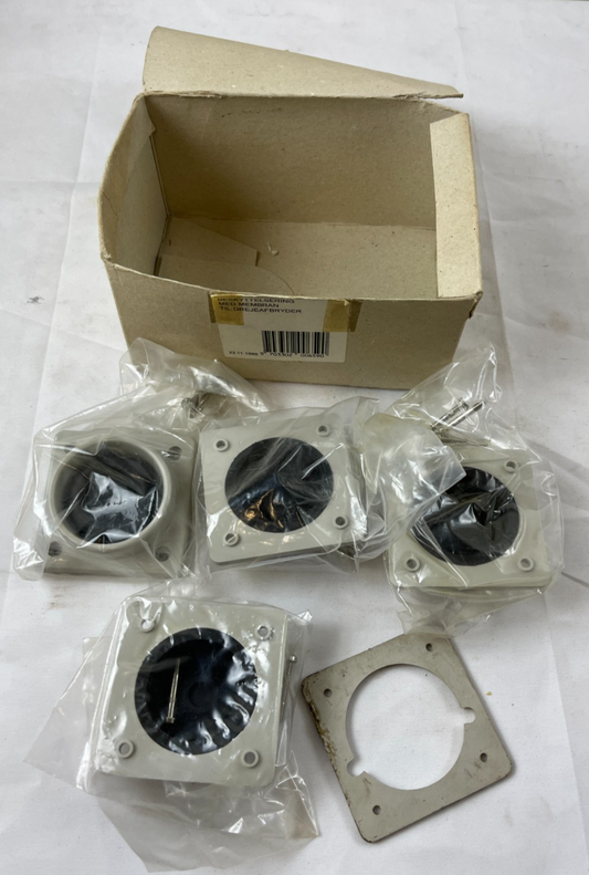 Lot of 4 Rotary Switch Protective Membrane Covers Panel Seal Gasket New NOS