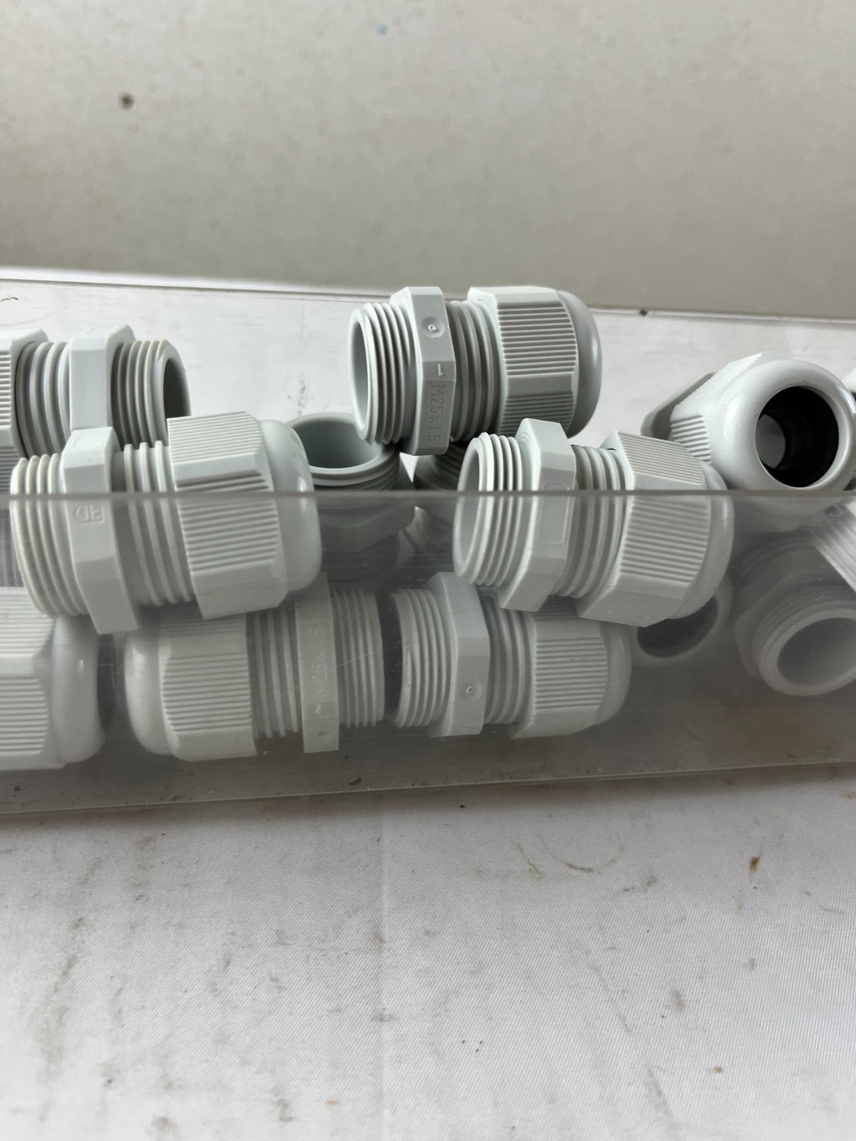 M25x1.5 Cable Gland Bundle Grey Plastic IP Rated Used Lot Spare Parts