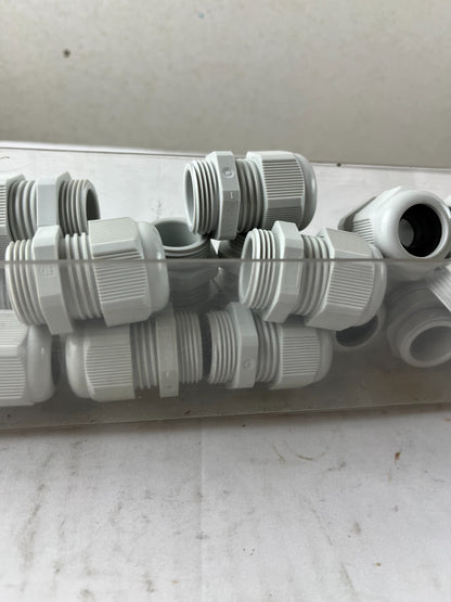 M25x1.5 Cable Gland Bundle Grey Plastic IP Rated Used Lot Spare Parts