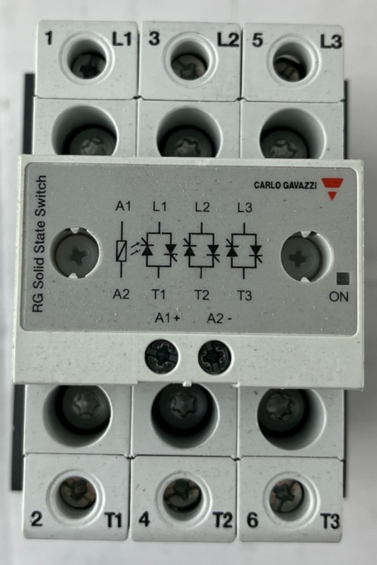 Carlo Gavazzi RGC3A60A25KKE 3-Phase Solid State Contactor 25A 42–660Vac Used