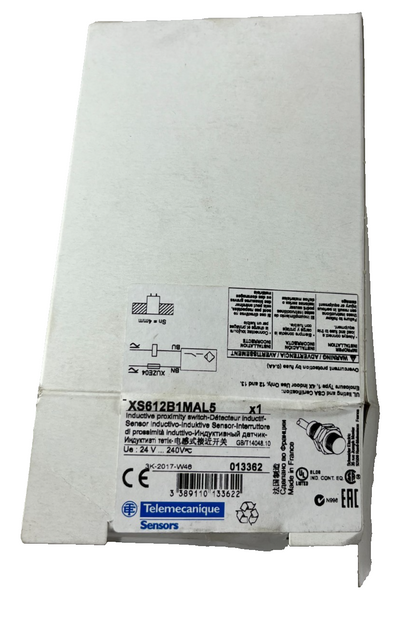 Schneider XS612B1MAL5 Proximity Sensor M12 4mm AC/DC New 5m Cable Telemecanique