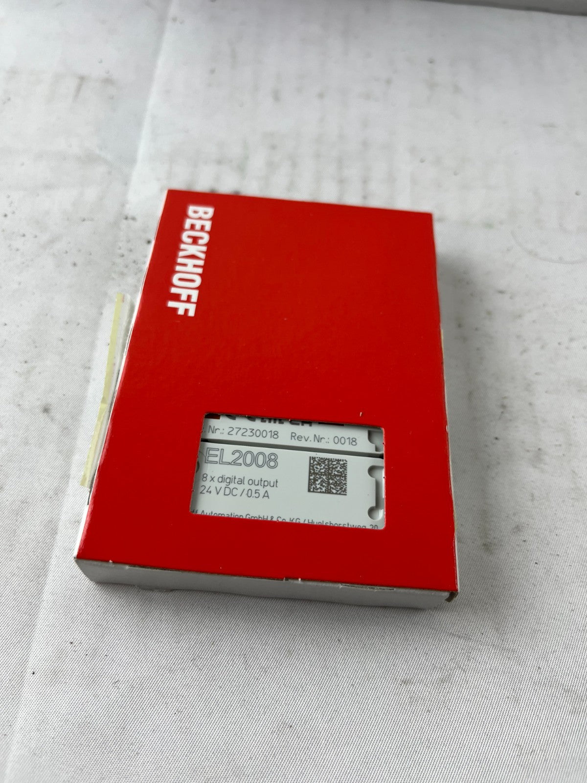 Beckhoff EL2008 EtherCAT Terminal 8‑Channel Digital Output 24V DC 0.5A New