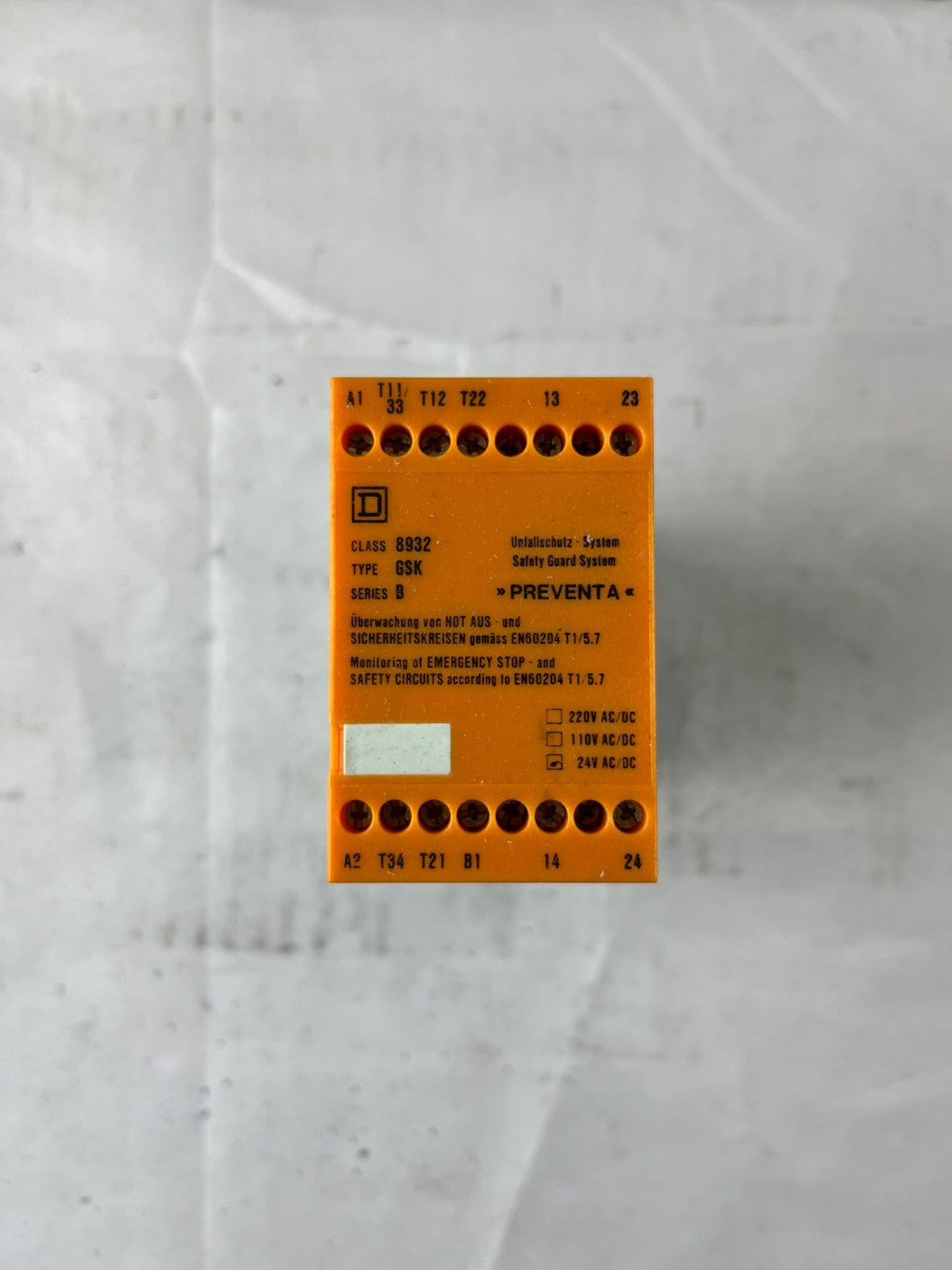 Square D Preventa GSK Safety Relay 24V AC/DC Series B NEW NOS Germany