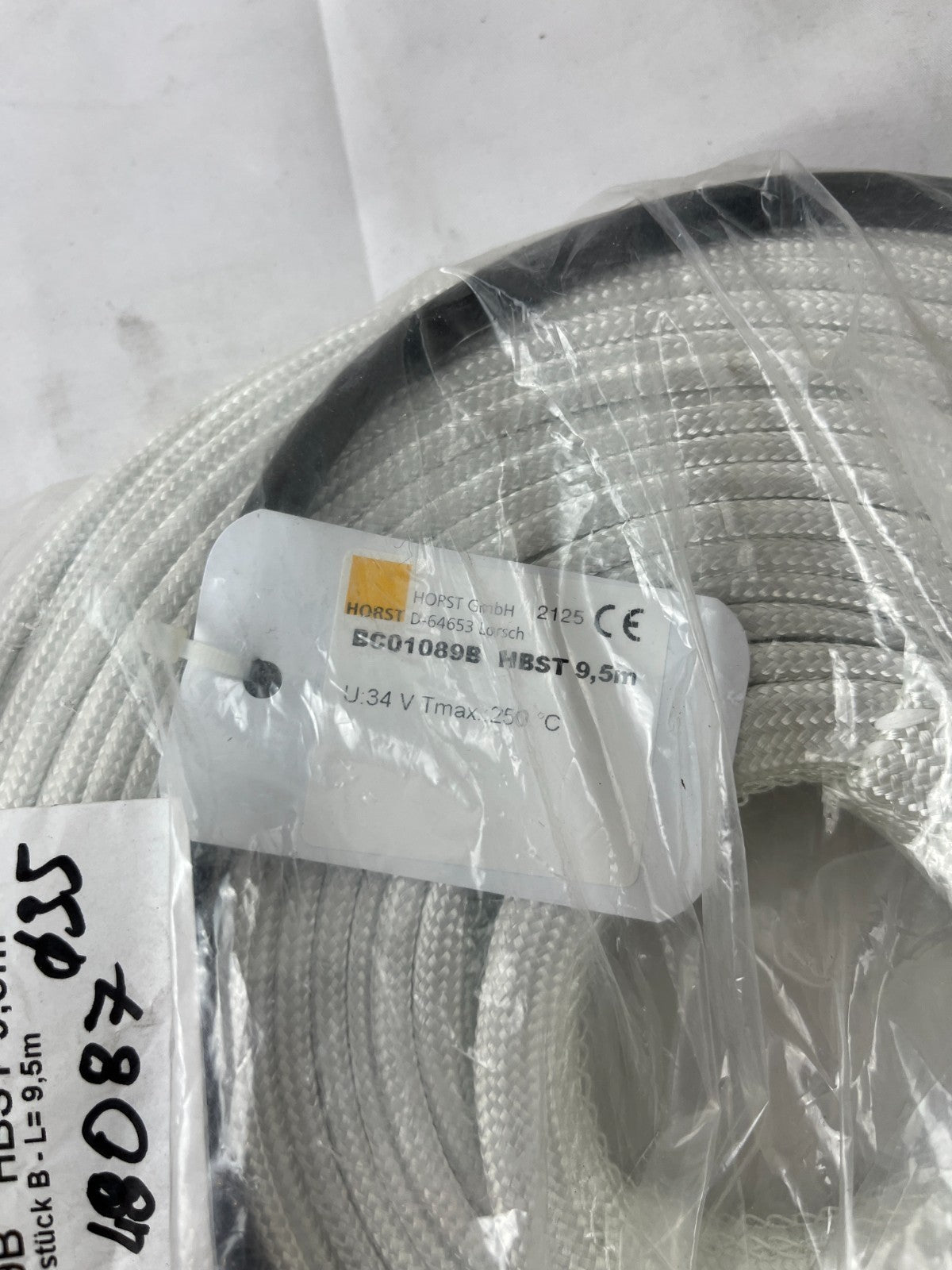 Horst BC01089B HBST 9.5m High Temperature Sensor Cable 34V 250°C New Original