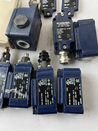 Schmersal MK/MV/MS/MR 330-11Y-M20 Limit Switch Assorted Lot 11x IP65 Used