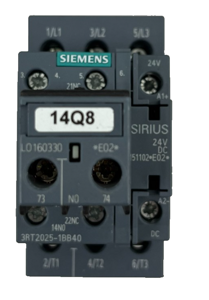 Siemens SIRIUS 3RT2025-1BB40 DC Contactor + 3RF2120-1BA10 Solid State Relay
