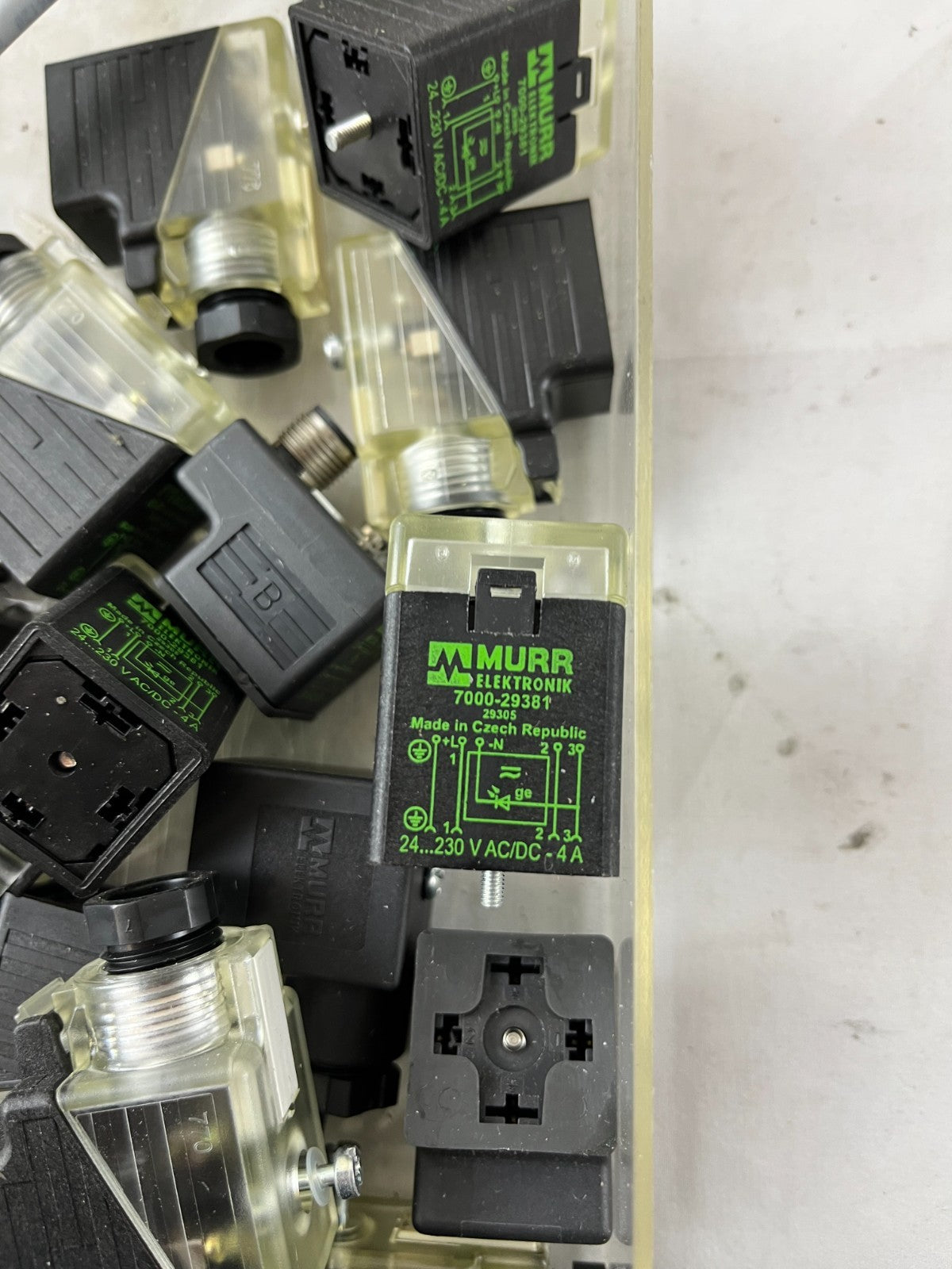 Murr Elektronik Valve Connector Plug DIN 43650 Solenoid Mixed Lot Spare Units
