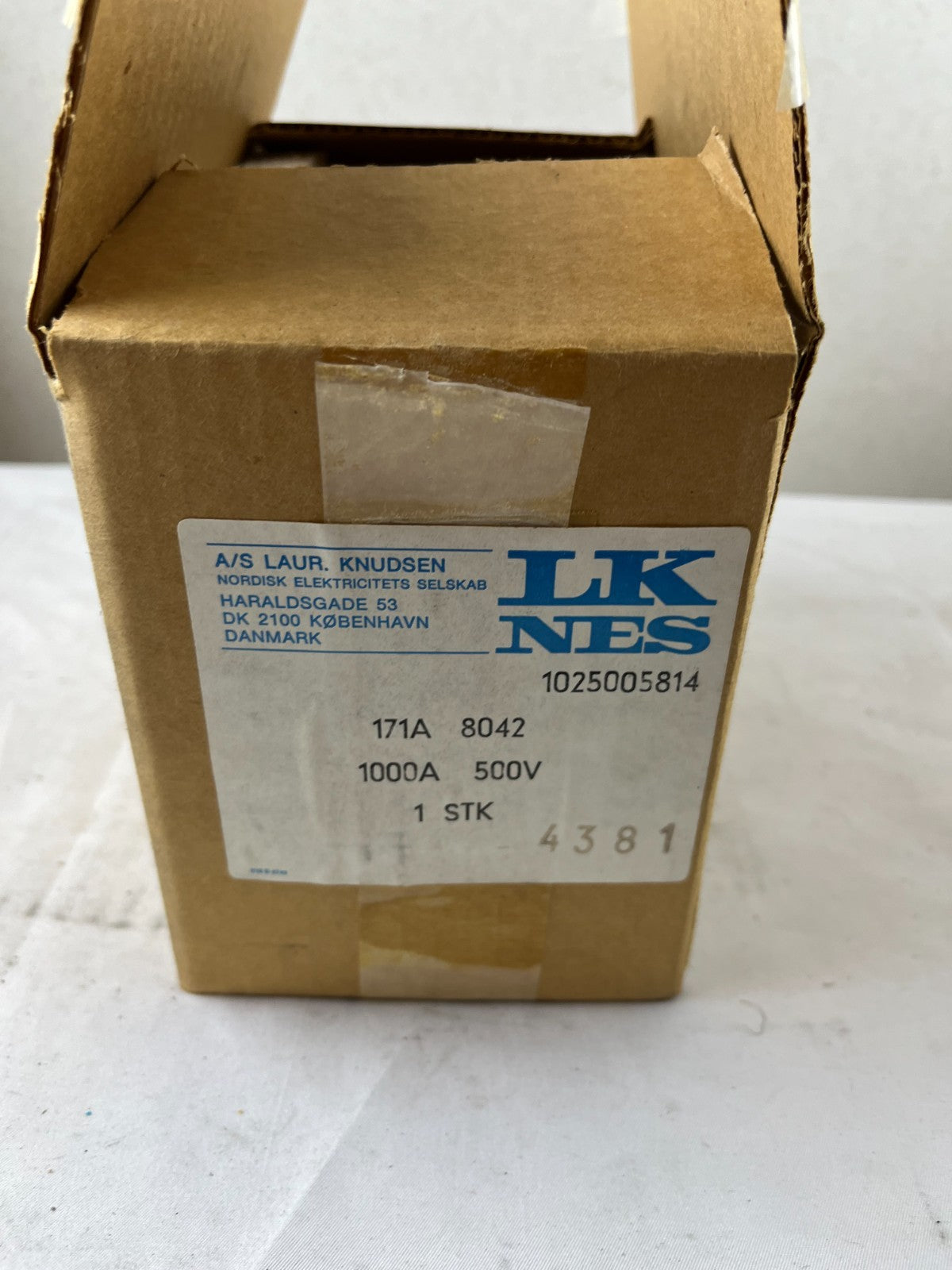 LK‑NES 171A8042 NH4 Fuse 1000A 500V gG Universal DIN 4 Denmark New in Box