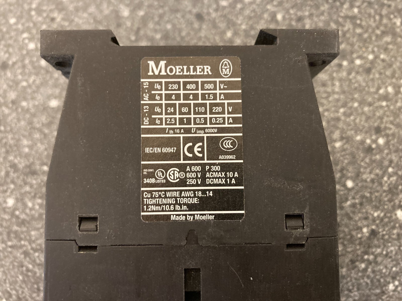 Brand New Moeller DILA-31 Auxiliary Contactor Relay 24VDC – Made in Germany