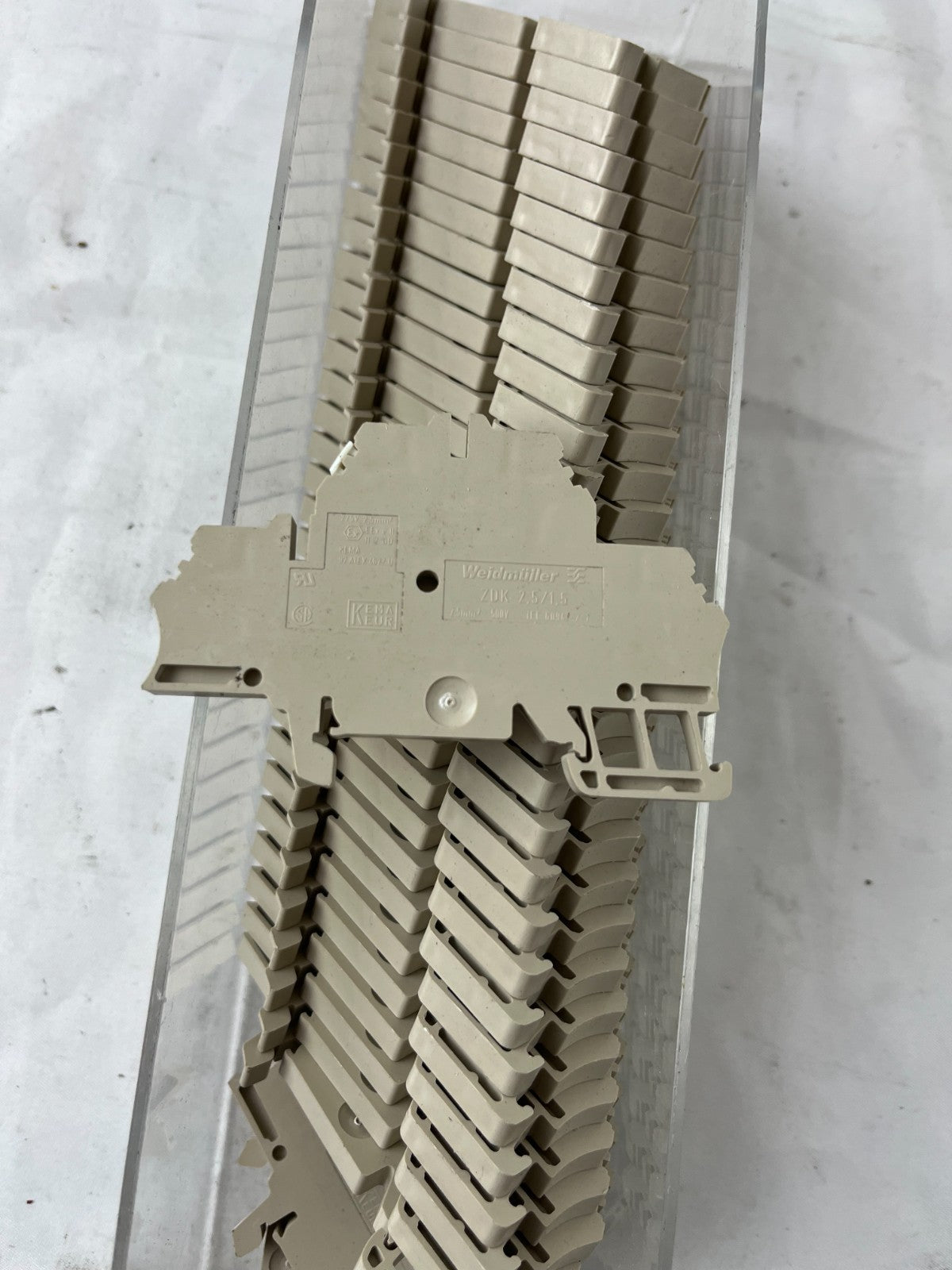 Weidmuller ZDK 2.5/1.5 Terminal Blocks DIN Rail Feed Through Lot Used Spares