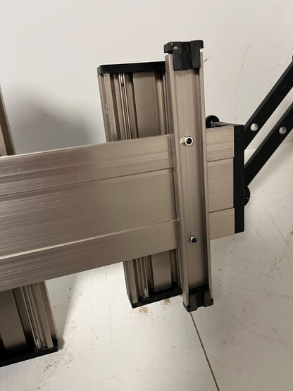 Modular Aluminum Test Bench Setup T-Slot Frame Adjustable Arm Used As-Is