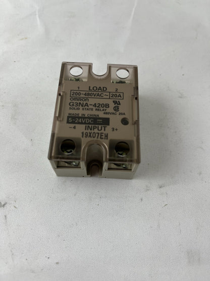 Omron G3NA-420B Solid State Relay, 1-Phase 20A 200–480VAC Load, 5–24VDC Input