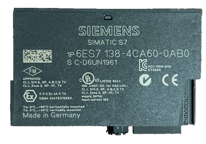 Siemens SIMATIC S7 ET200S 6ES7 138-4CA60-0AB0 PM-E DC24V Power Module USED