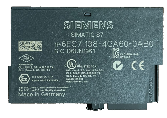 Siemens SIMATIC S7 ET200S 6ES7 138-4CA60-0AB0 PM-E DC24V Power Module USED