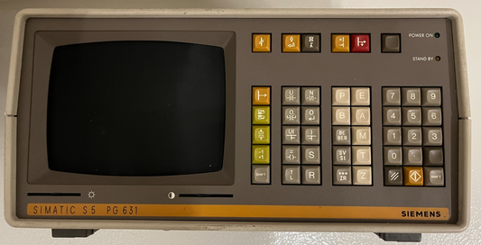 Siemens SIMATIC S5 PG631 Programming Unit, Vintage PLC Programmer Untested