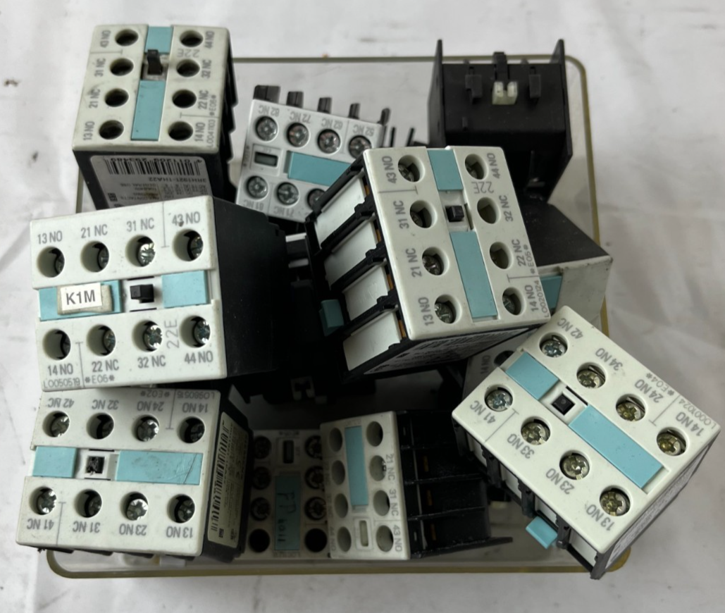 Siemens SIRIUS Auxiliary Contact Block Lot 3RH1911 3RH1921 Mixed Units Used