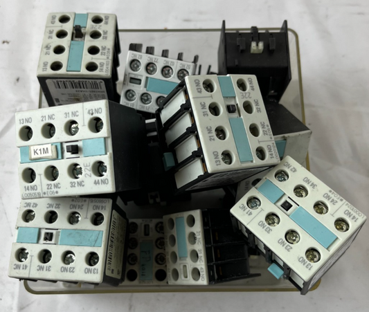 Siemens SIRIUS Auxiliary Contact Block Lot 3RH1911 3RH1921 Mixed Units Used