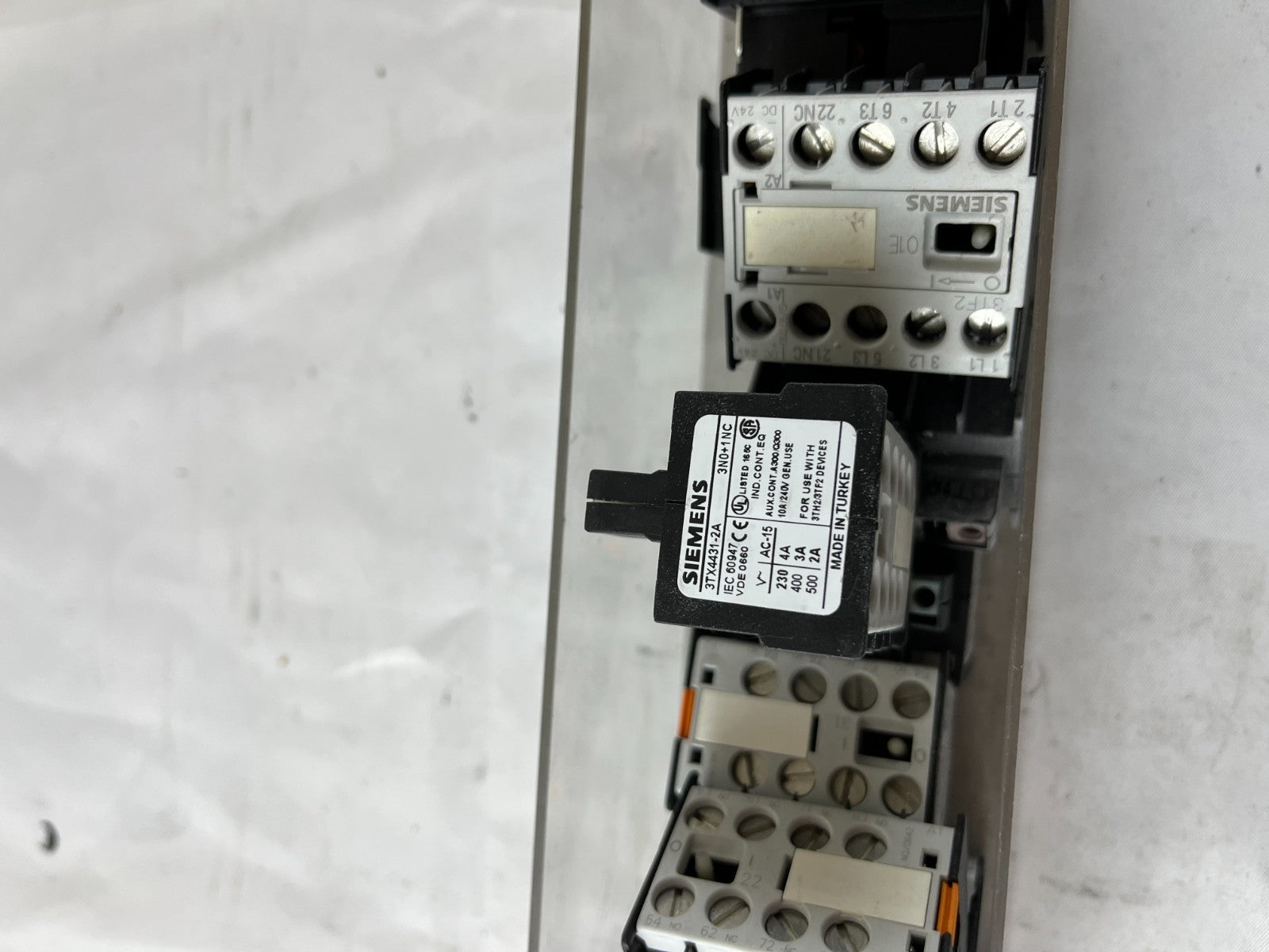 Siemens 3TX44 Contactor Relay Aux Blocks Mixed Lot 230–500V 3NO/2NC Used Spares