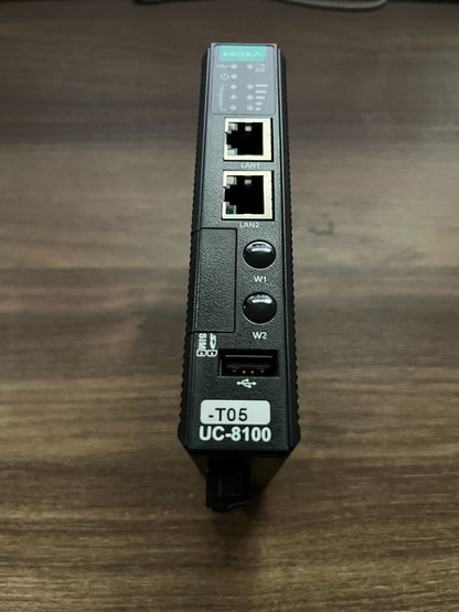 Moxa UC-8100-LX Industrial IoT Gateway - Dual LAN, Compact Design, Used, Tested