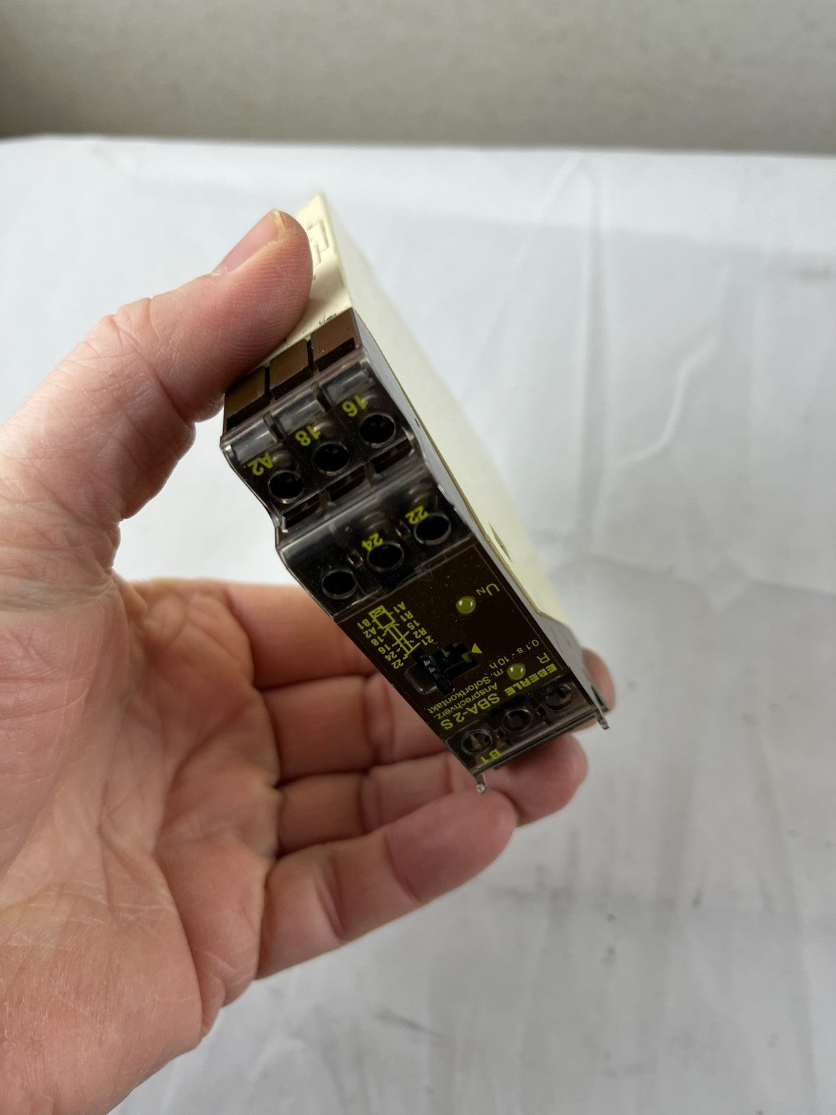 Eberle SBA-2S Timer Relay NEW 0.1s-10h 220V 24V Programmable DIN Rail Germany