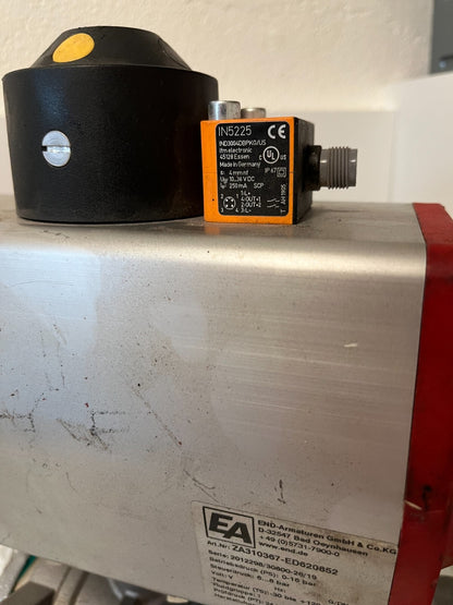 END-Armaturen ZA310367 DN50 Pneumatic Ball Valve PN64 SS PTFE Double Acting