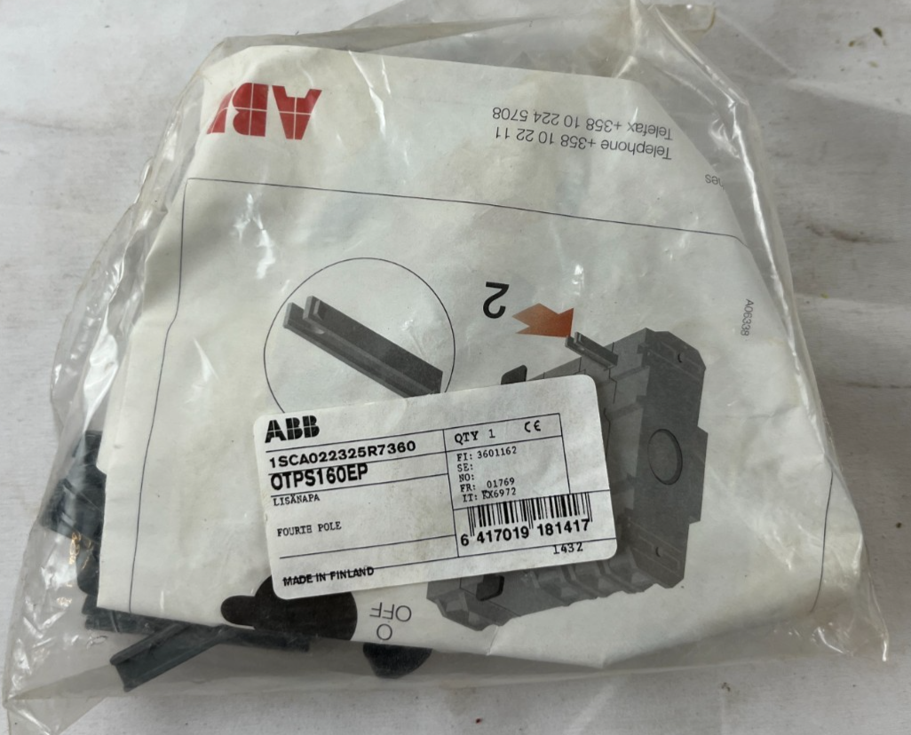 ABB OTPS160EP Four Pole Shaft Extension Kit 1SCA022325R7360 New Spare Unit