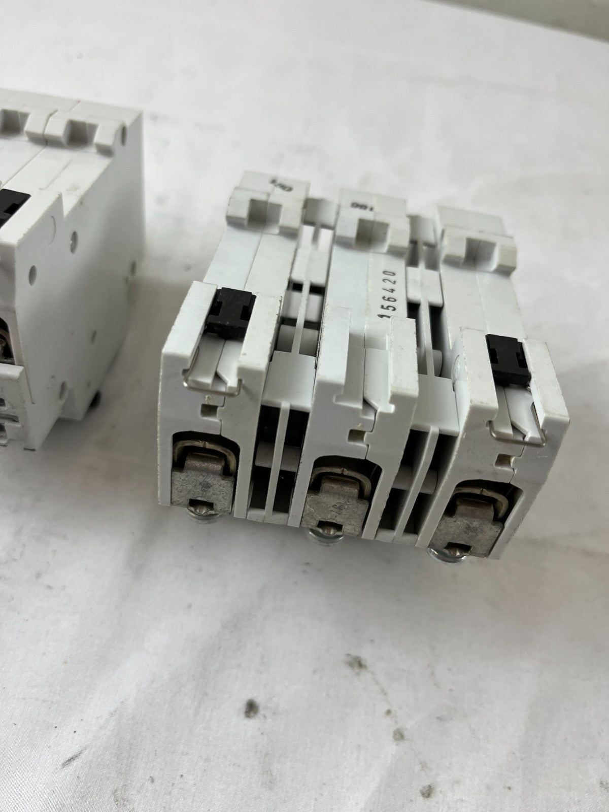 AEG Elfa E83 3P Circuit Breaker Lot U16A U63A 415V 2pcs Used Spare Units