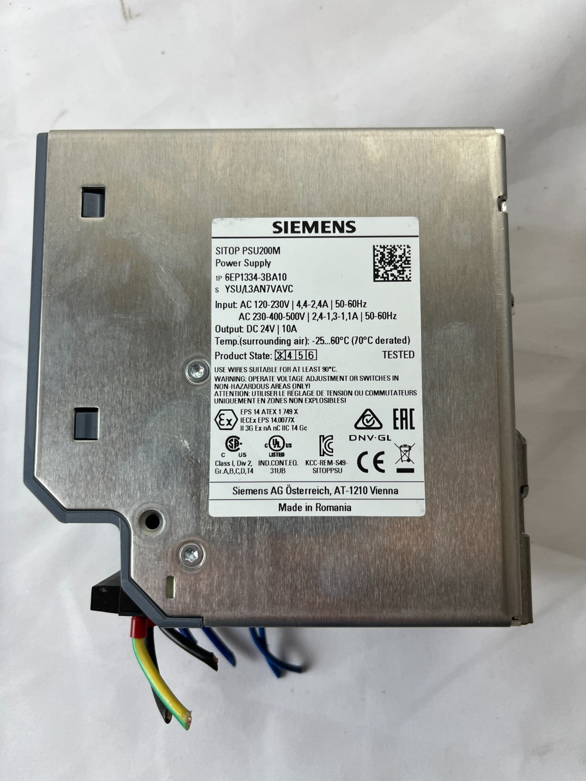 Siemens SITOP PSU200M 6EP1334-3BA10 24V 10A Power Supply Tested Used Spare Unit