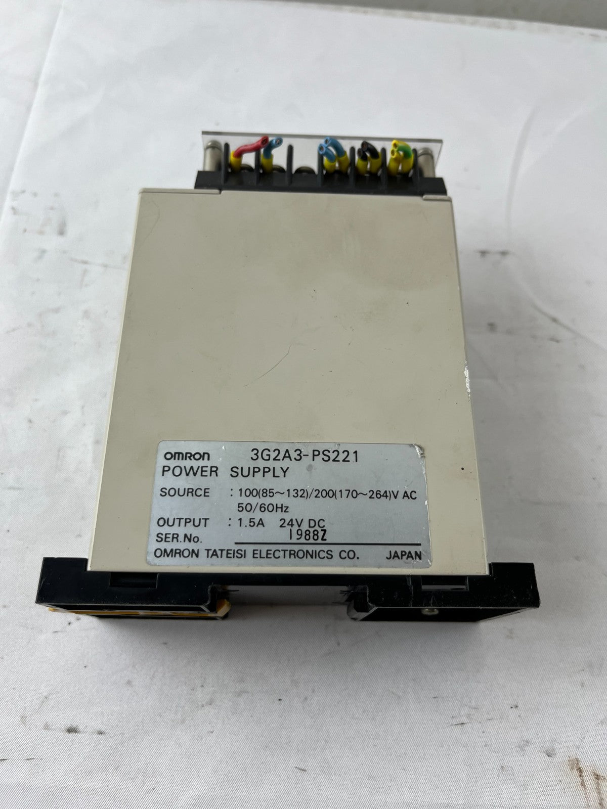 Omron 3G2A3-PS221 Power Supply 24V DC 1.5A 100–240VAC PS221 Used Japan Spare