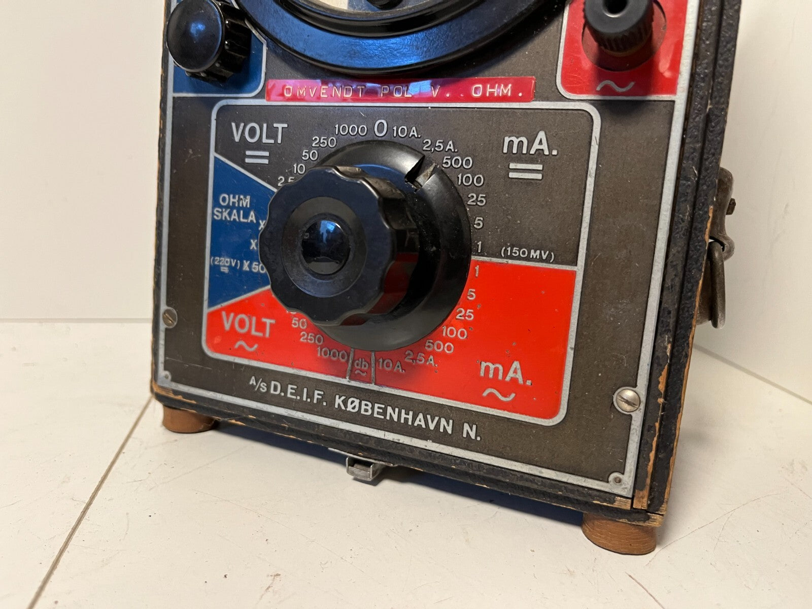 Vintage DEIF Elektrometer 30 Multimeter Voltmeter Ohmmeter - Untested, As-Is